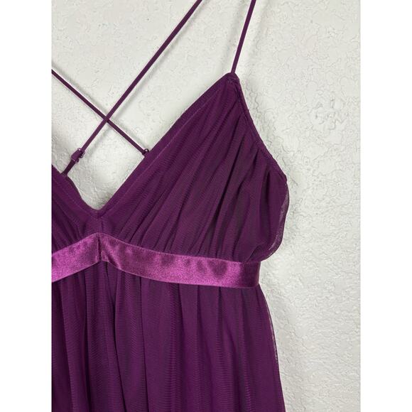 Vintage Betsey Johnson Womens Slip Dress Sz 6 Purple Fairy Whimsy‎ Romantic 90s - Picture 6 of 12